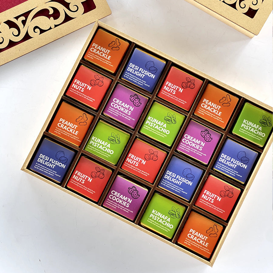 Gourmet Flavors Chocolate Box with Custom Photo Card – A Gift Full of Taste & Love