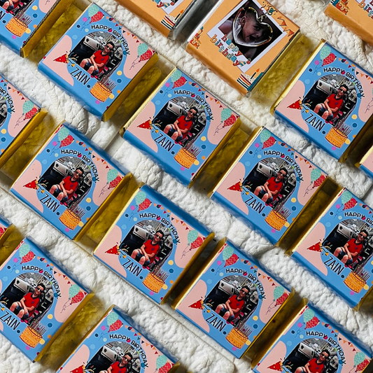 Customised Name & Photo Chocolate for Birthday