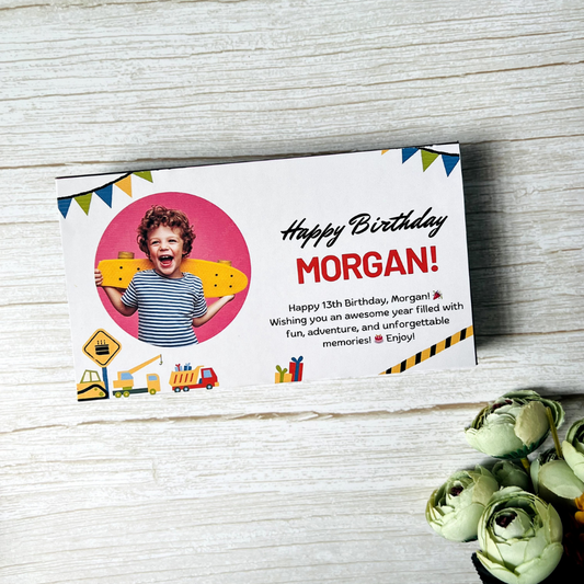 Custom Photo Birthday Chocolate Gift Box – Perfect for Boys & Girls