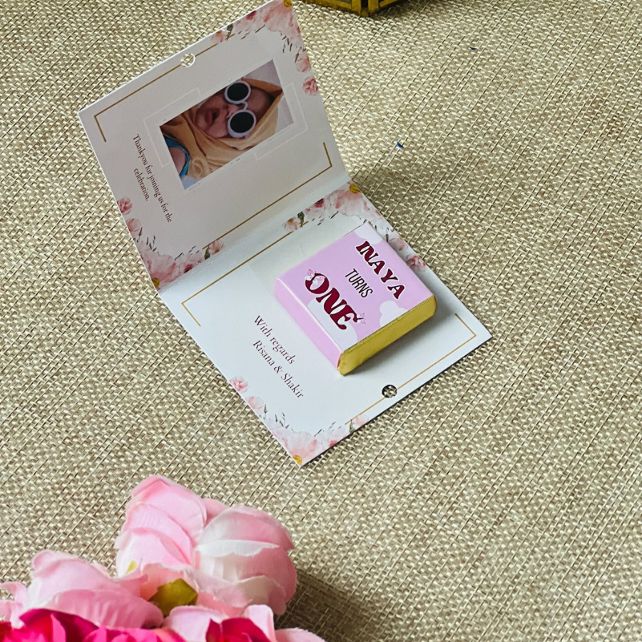 Photo Customised Card Chocolates for Birthday
