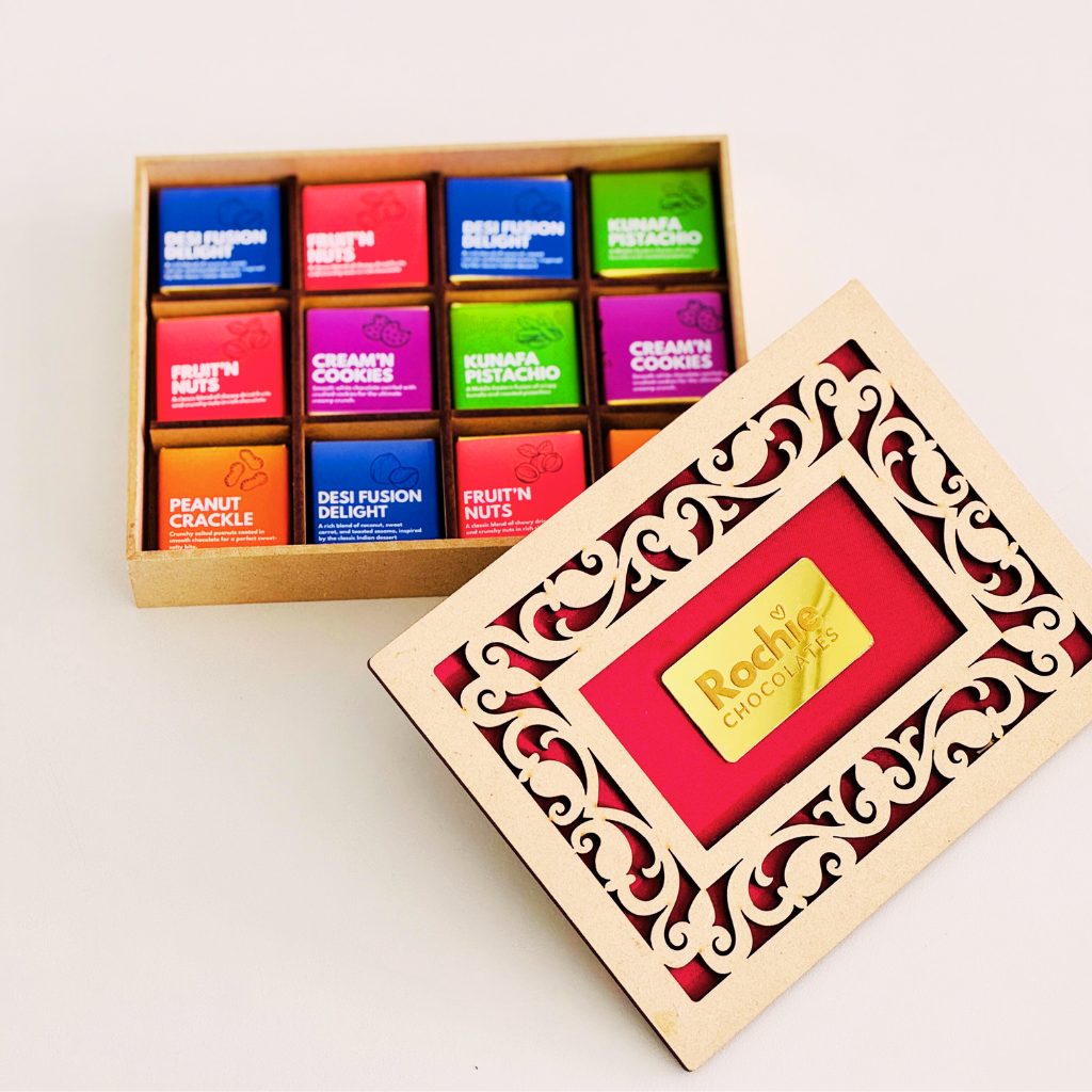 Gourmet Flavors Chocolate Box with Custom Photo Card – A Gift Full of Taste & Love