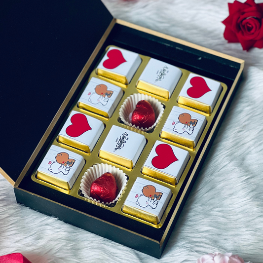 Sweet Love Chocolates Box: Delightful Treats with Love Wishes