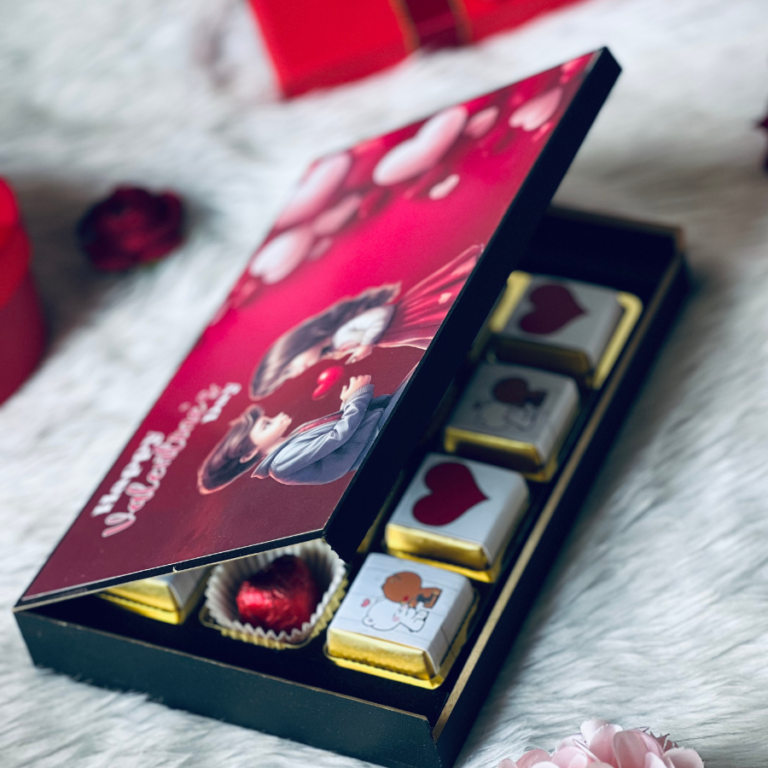 Sweet Love Chocolates Box: Delightful Treats with Love Wishes
