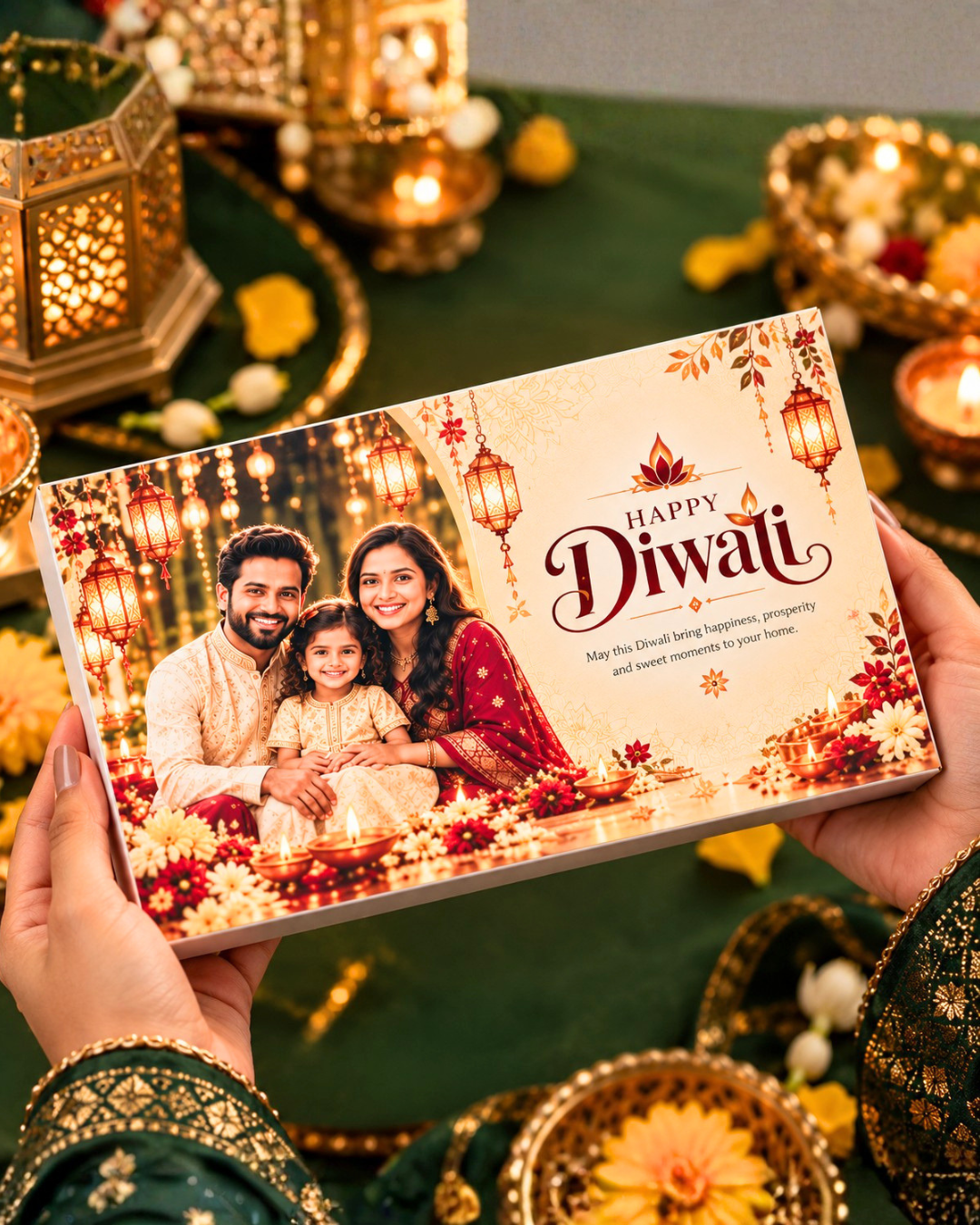 Our Family, Our Diwali – Personalised Photo Chocolate Box
