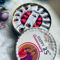 Personalized Anniversary Chocolate Gift Box – Custom Photo Chocolates