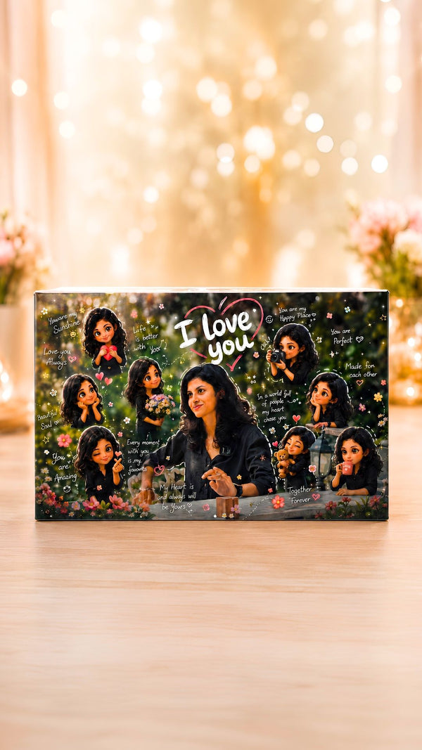 Personalized Love You Chocolate Gift Box – Assorted Handcrafted Chocolates