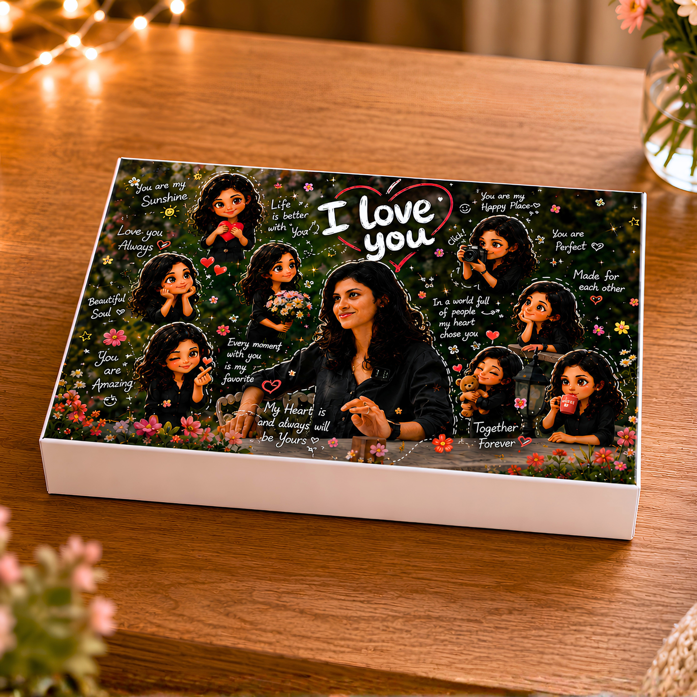 Personalized Love You Chocolate Gift Box – Assorted Handcrafted Chocolates