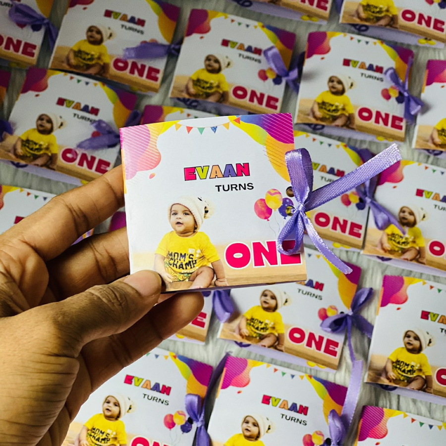 Photo Customised Card Chocolates for Birthday