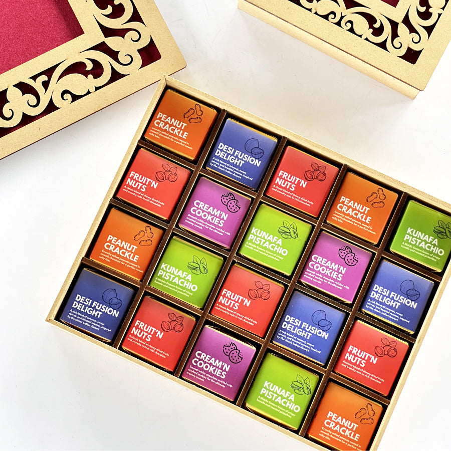 Gourmet Flavors Chocolate Box with Custom Photo Card – A Gift Full of Taste & Love