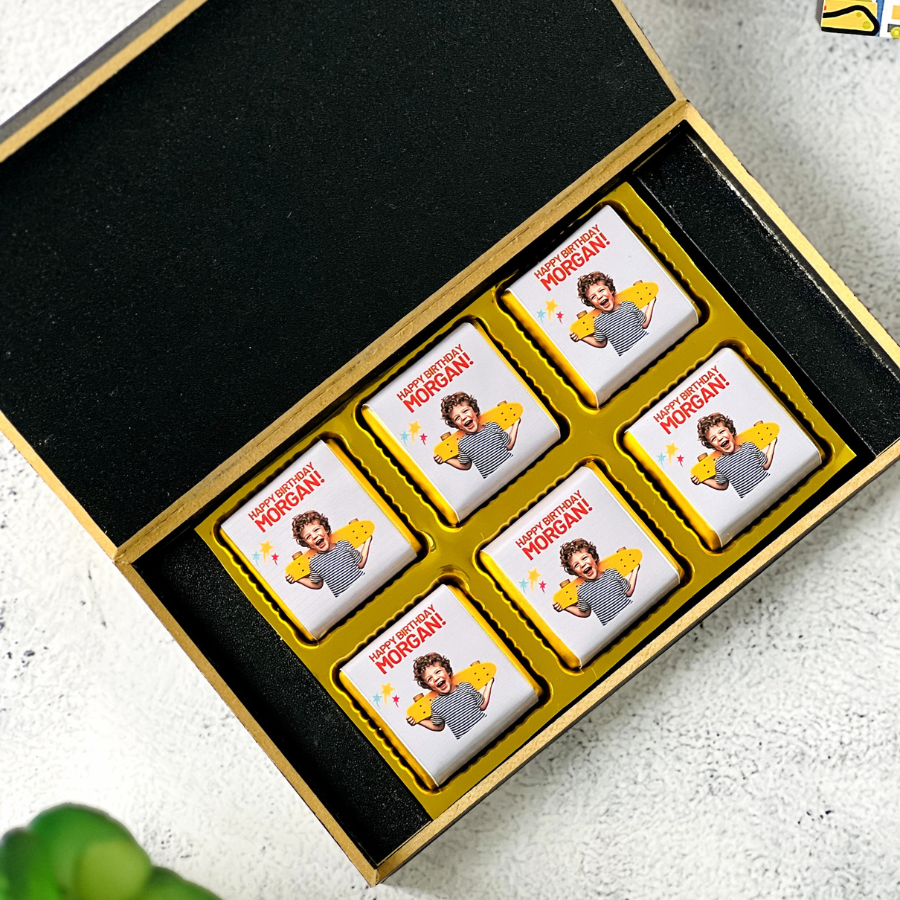 Custom Photo Birthday Chocolate Gift Box – Perfect for Boys & Girls