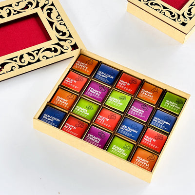 Gourmet Flavors Chocolate Box with Custom Photo Card – A Gift Full of Taste & Love