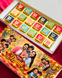 Toon Your Diwali – Personalised Cartoon Photo Chocolate Box