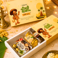 Happy Onam Gift Box Combo – Coconut Truffle Chocolates with Kerala Banana Chips – Set of 2