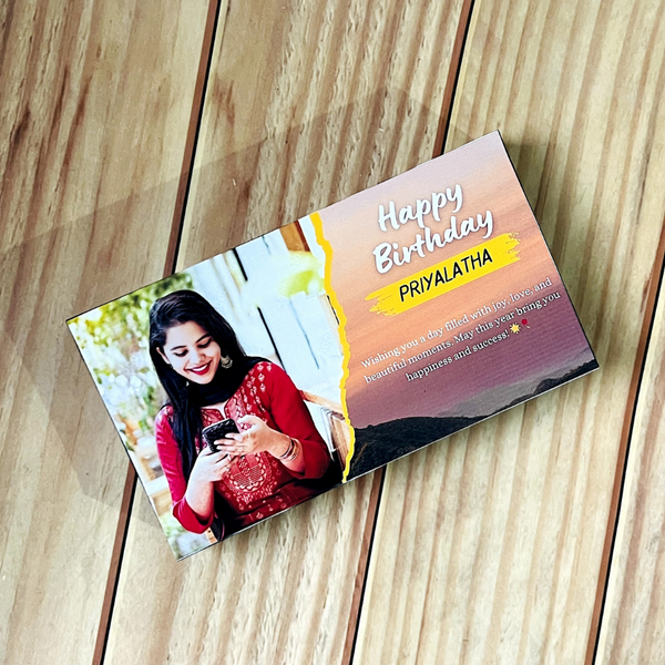 Custom Photo Birthday Chocolate Gift Box for Her