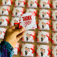 Custom Event Return Favour – Premium Mini Chocolate Card