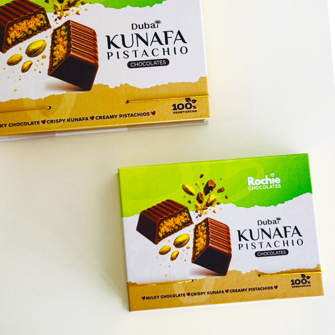 Viral Kunafa Pistachio Chocolates Gold Edition Box