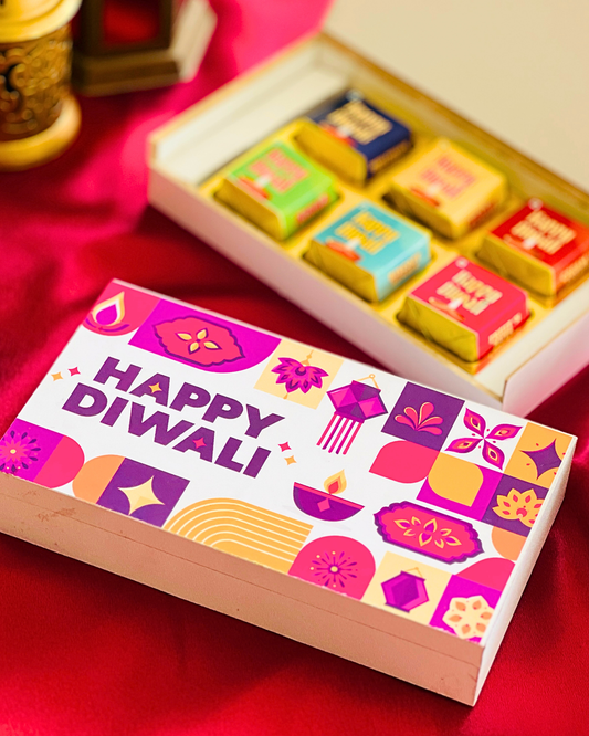 Diwali Handcrafted Chocolate Gift Box (6-Piece Festive Assortment)