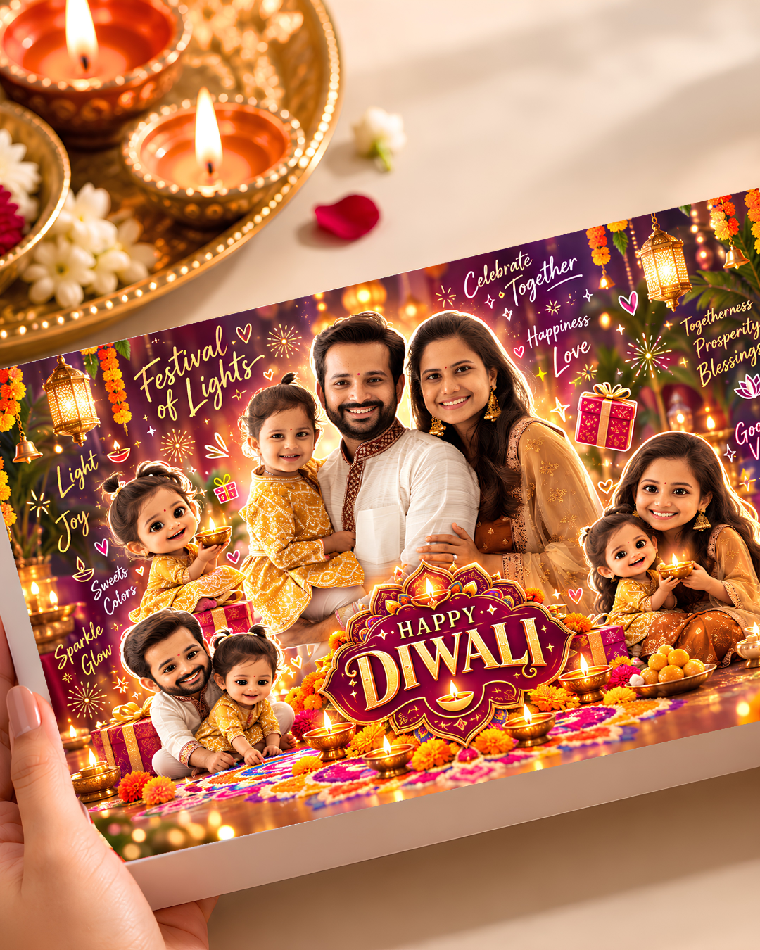 Toon Your Diwali – Personalised Cartoon Photo Chocolate Box