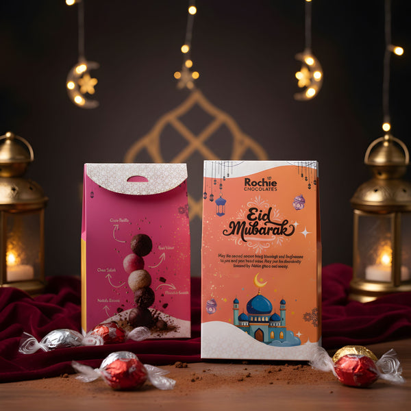 Eid Mubarak Premium Artisan Truffle Collection - 2 Set Boxes