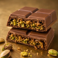 Golden Kunafa Pistara Crunch | Premium Chocolate Bar 🍫
