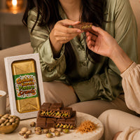 Golden Kunafa Pistara Crunch | Premium Chocolate Bar 🍫