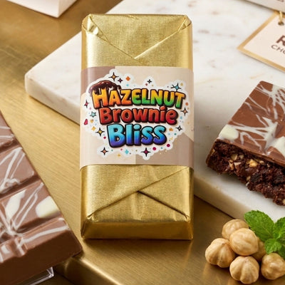 Hazelnut Brownie Bliss – Premium Chocolate Bar 🍫
