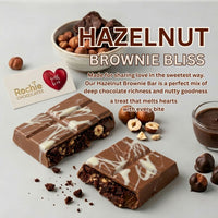 Hazelnut Brownie Bliss – Premium Chocolate Bar 🍫