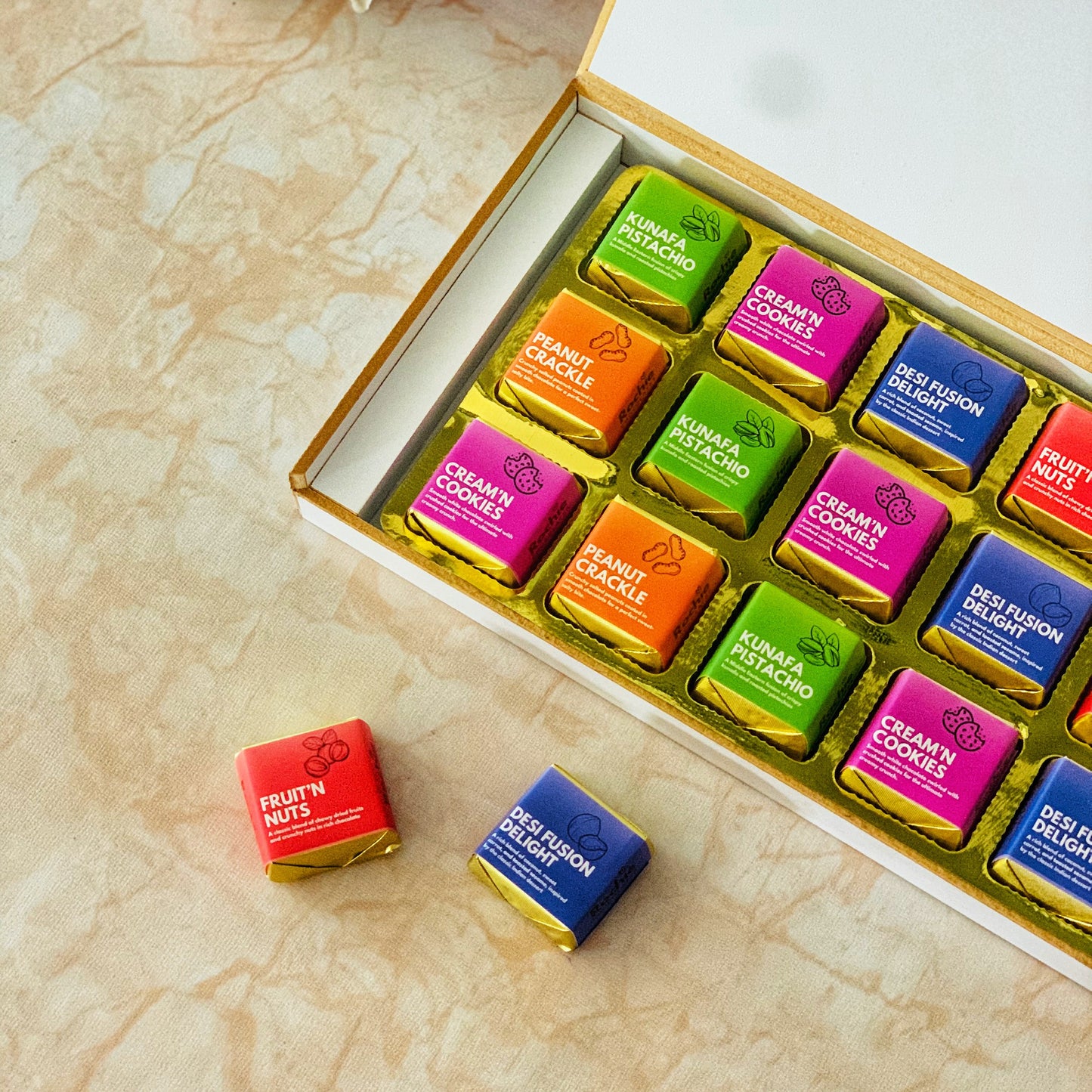Personalized Romantic Chocolate Gift Box – Assorted Handcrafted Flavors