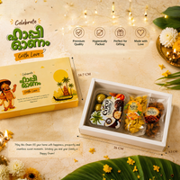 Happy Onam Gift Box Combo – Coconut Truffle Chocolates with Kerala Banana Chips – Set of 2