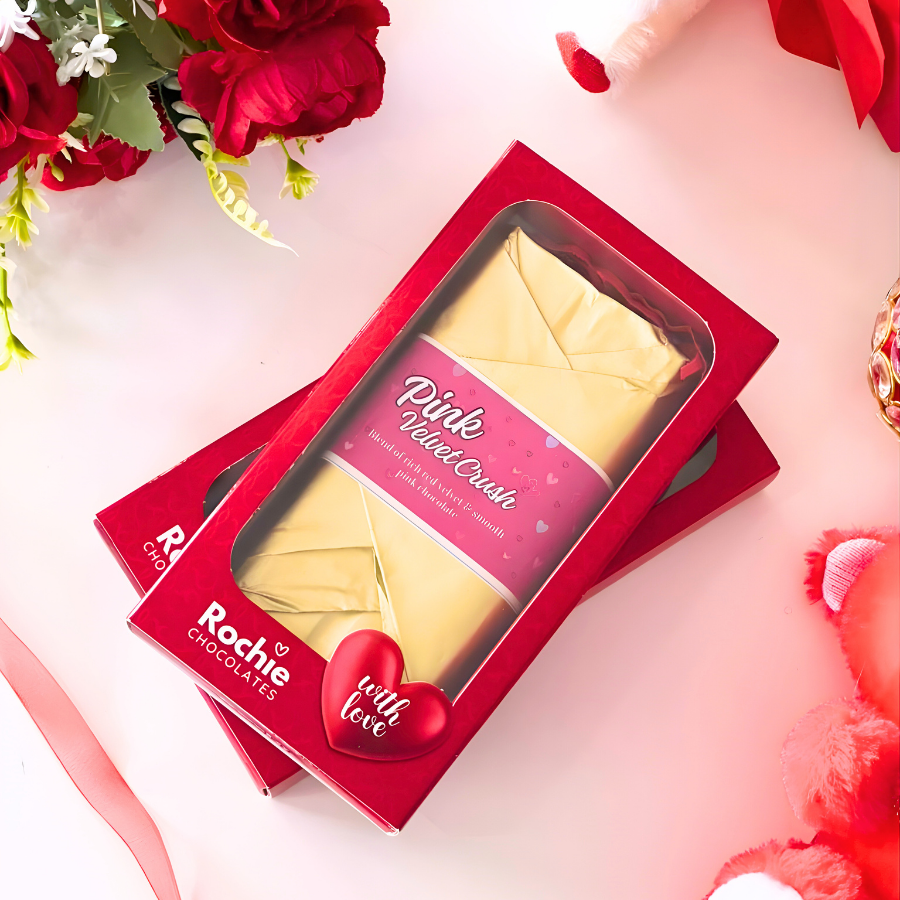 Pink Velvet Crush – Premium Chocolate Bar 🍫