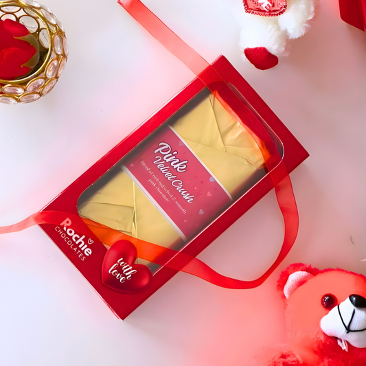 Pink Velvet Crush – Premium Chocolate Bar 🍫